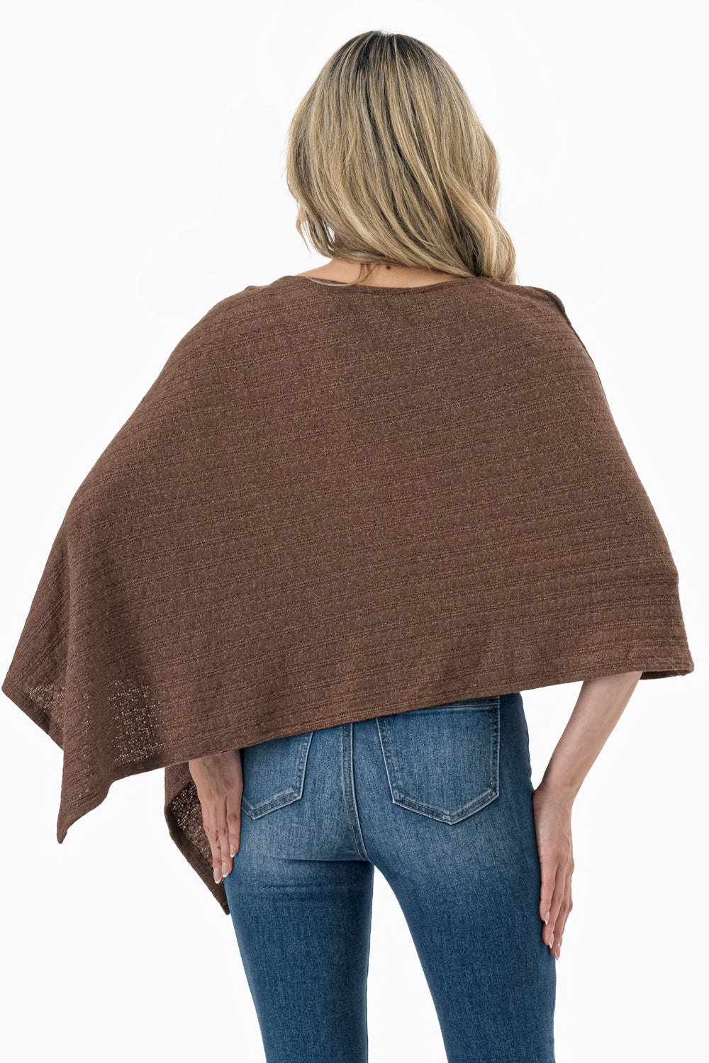 Asymmetrical Knit Poncho Top