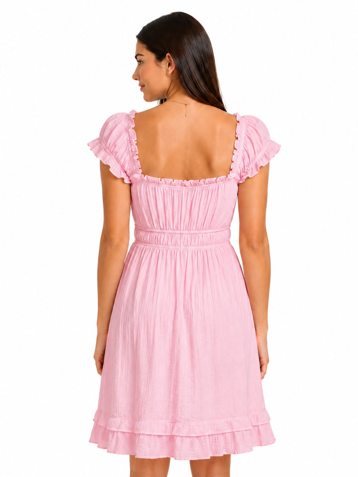 Ruffle Sleeve Dress