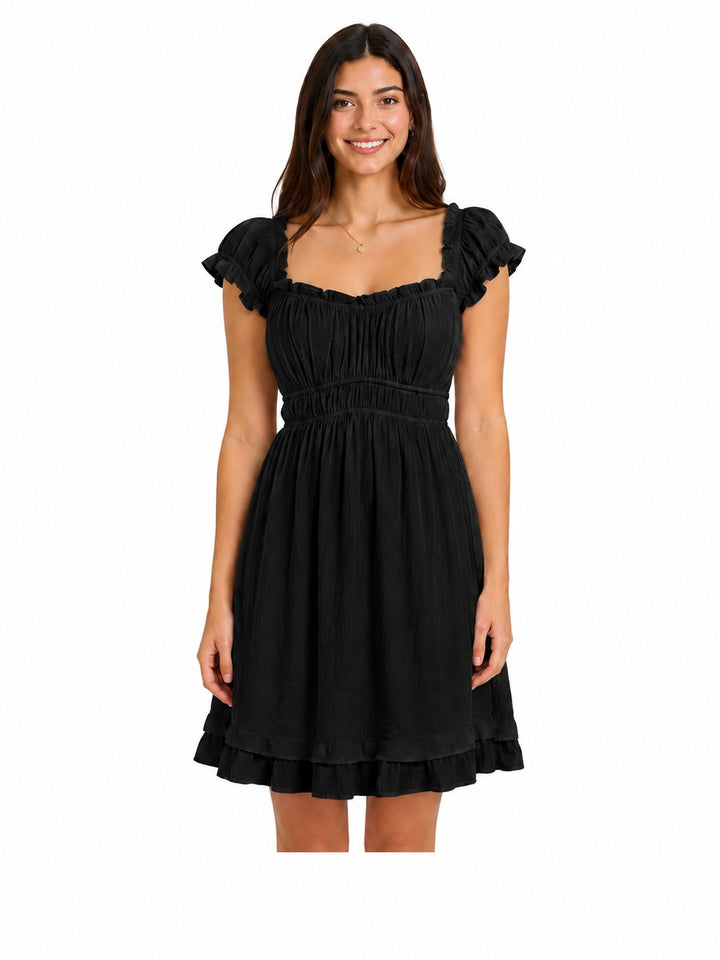 Ruffle Sleeve Dress
