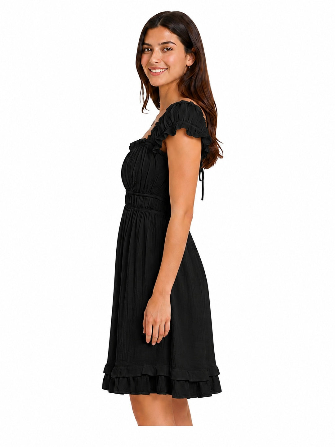 Ruffle Sleeve Dress