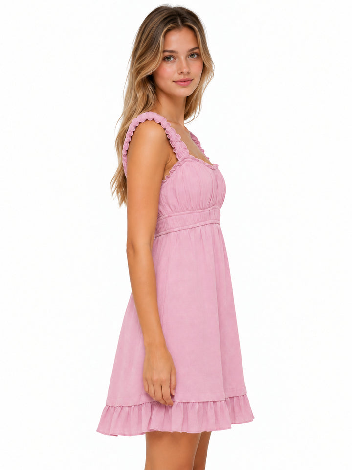 Ruffle Sleeve Dress
